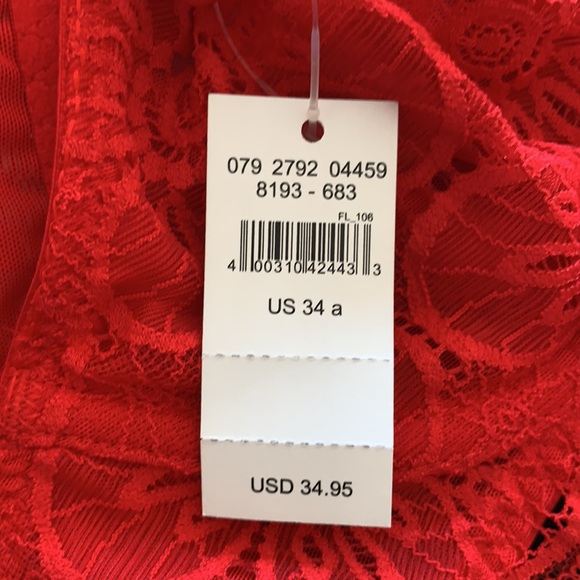 💜 2/$15 💜 Aerie Demi Red Lace Underwire Bra - Picture 10 of 10